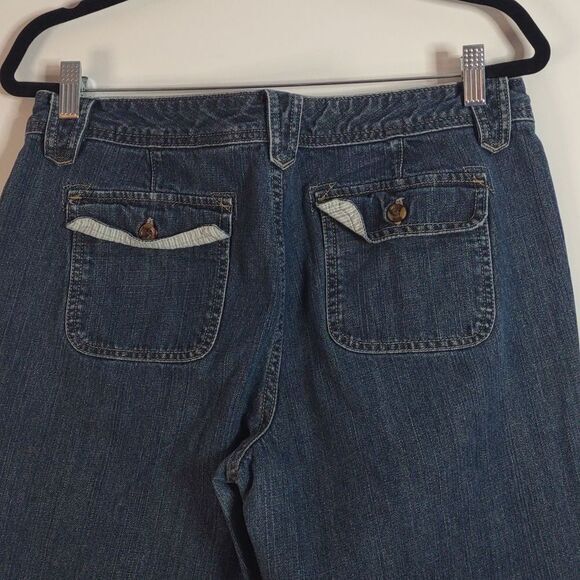 Eddie Bauer Patch Pocket Wide Leg Jean size 12 - Picture 11 of 12